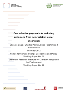 Cost-effective payments for reducing emissions from deforestation under uncertainty: Working Paper 72 (438 kB) (opens in new window)