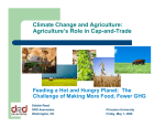 "Climate Change and Agriculture: Agriculture's Role in Cap-and-Trade"