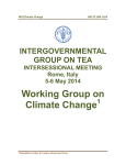 Working group on climate change