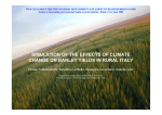 5.2 Simulation of the effects of climate change on barley yields in rural Italy. Teresa Tuttolomondo et al.