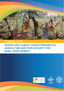 Investigación sobre género y cambio climático en la agricultura y la seguridad alimentaria para el desarrollo rural