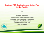 Regional FGR Strategies and Action Plan in the Pacific