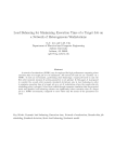 Load Balancing for Minimizing Execution Time of A Target Job on A Network of Heterogeneous Workstations
