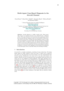 Multi-Agent Case-Based Diagnosis in the Aircraft Domain