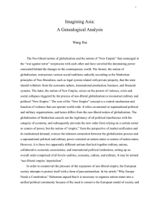 Imagining Asia: A Genealogical Analysis paper
