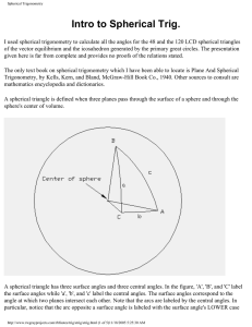 Spherical Trig Basics
