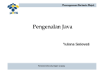 Minggu 1 Teori - Pengenalan Java
