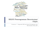 BS205 Pemrograman Berorientasi Objek