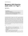 Mengenal JAVA Generics dalam JAVA 1.5 (“Tiger”)