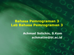 Materi Bahasa Pemrograman 3