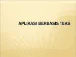 Aplikasi berbasis teks