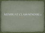 MEMBUAT CLASS SENDIRI 2
