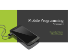 Konsep mobile programming dan platform Android