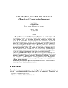 The Conception, Evolution, and Application of Functional
