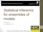 Stattistical inference for ensembles of models