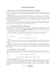 Further discussion of Least Mean Squares (linear regression) and correlation