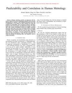 Predictability and Correlation in Human Metrology