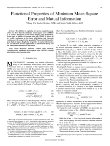 Functional Properties of Minimum Mean-Square Error and Mutual Information,