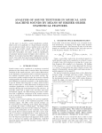 Analysis of sound textures in musical and machine sounds by means of higher order statistical features