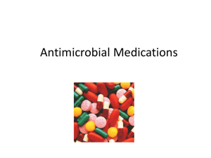 Antimicrobial Medications; MDR Bacteria
