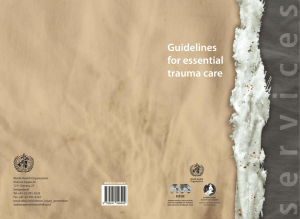 Guidelines for Essential Trauma Care