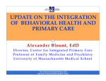 Integration of Behavioral Health and Primary Care