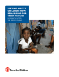SAFE THE CHILDREN 2010 Serving Haitis Children Now Rebuilding for their Future