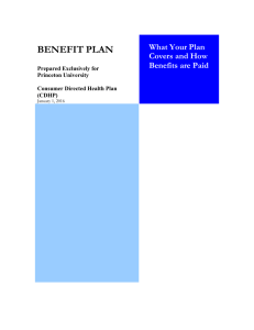 Aetna Consumer Directed Health Plan SPD