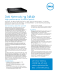 Dell Networking S4810 Data Sheet