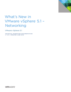 What`s New in VMware vSphere 5.1 – Networking
