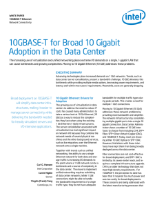 Intel(r) 10GBASE-T White Paper