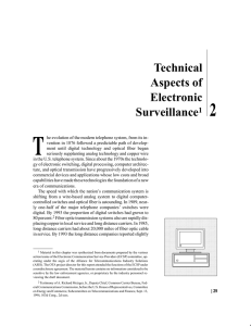 2: Technical Aspects of Electronic Surveillance