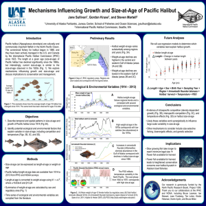 Sullivan Alaska Marine Science Symposium 2015 Poster Mechanisms influencing growth and size at age of Pacific halibut