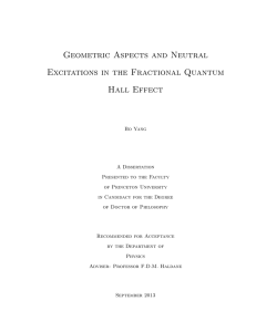 Geometric Aspects and Neutral Excitations in the Fractional Quantum Hall Effect