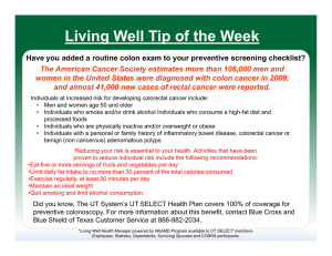 Tips, March 7 2011 Routine Colon Exam