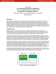 Incremental Response Modeling Using SAS® Enterprise Miner™