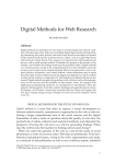 Digital Methods for Web Research