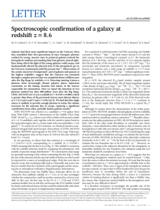 Spectroscopic confirmation of a galaxy at redshift z=8.6