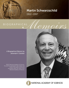 NAS biographical memoir of Martin Schwarzschild