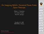 On Designing NASA's Terrestrial Planet Finder Space Telescope