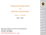 Engineering Applications of Nonlinear Optimization