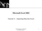 Excel Tutorial 11 PowerPoint