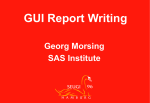 GUI Report Writing