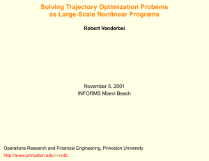 Solving Trajectory Optimization Problems as Large-Scale NLPs