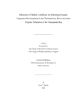 Influences of Habitat Conditions on Submerged Aquatic Vegetation Development in the Chickahominy River and other Virginia Tributaries of the Chesapeake Bay