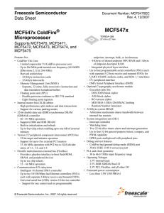 MCF5474 数据手册 DataSheet 下载