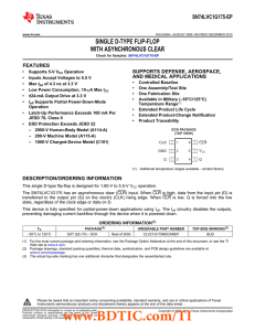 SN74LVC1G175-EP 数据资料 dataSheet 下载