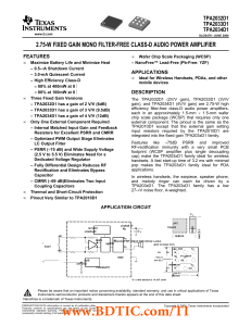 TPA2032D1 数据资料 dataSheet 下载