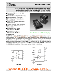 SP3491 数据资料DataSheet下载