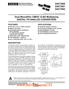 DAC7800 数据资料 dataSheet 下载
